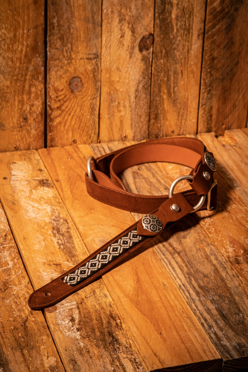 Tatanka guitar strap mid brown suede